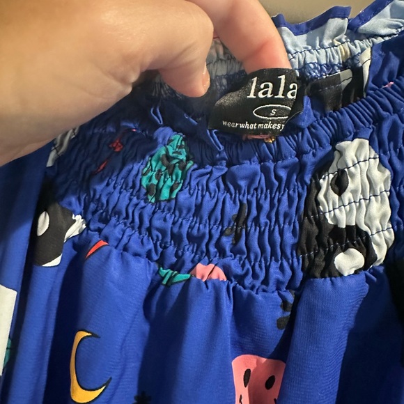 LALA Blue and White Dress - Picture 7 of 8